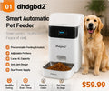 1. 𝐝𝐡𝐝𝐠𝐛𝐝𝟐™ Smart Automatic Pet Feeder